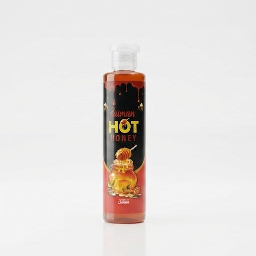 Zaiman hot honey made with pure honey and chili peppers sweet and spicy fusion
